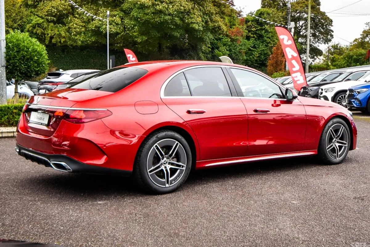 Mercedes-Benz E-Class Saloon, Diesel Hybrid, 2024, Red