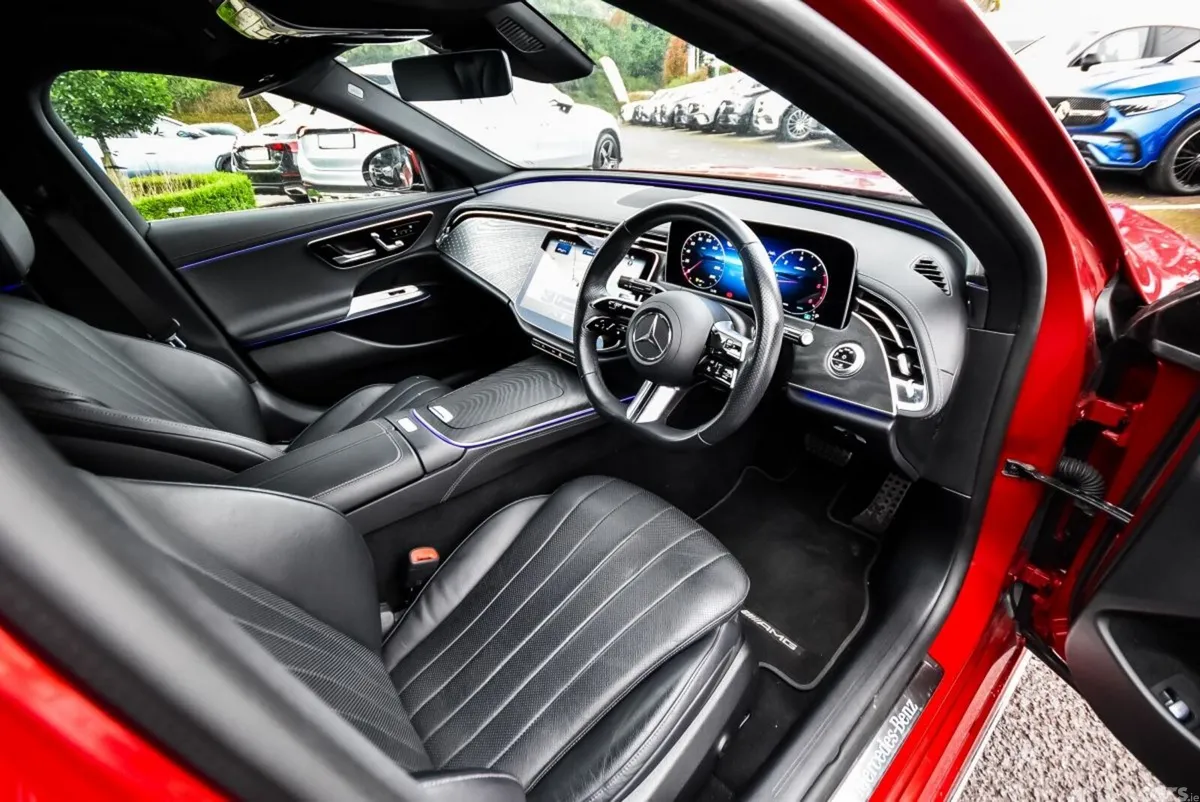 Mercedes-Benz E-Class Saloon, Diesel Hybrid, 2024, Red