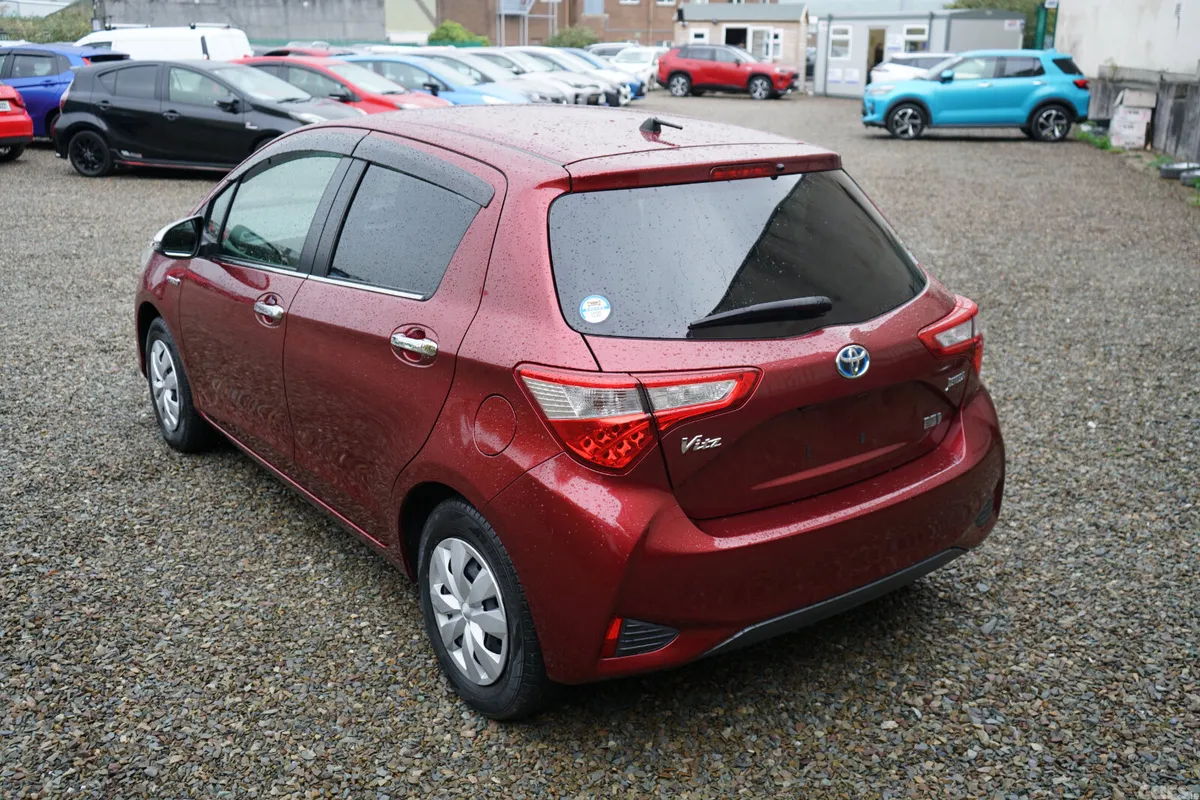 Toyota Vitz Hatchback, Petrol Hybrid, 2017, Red