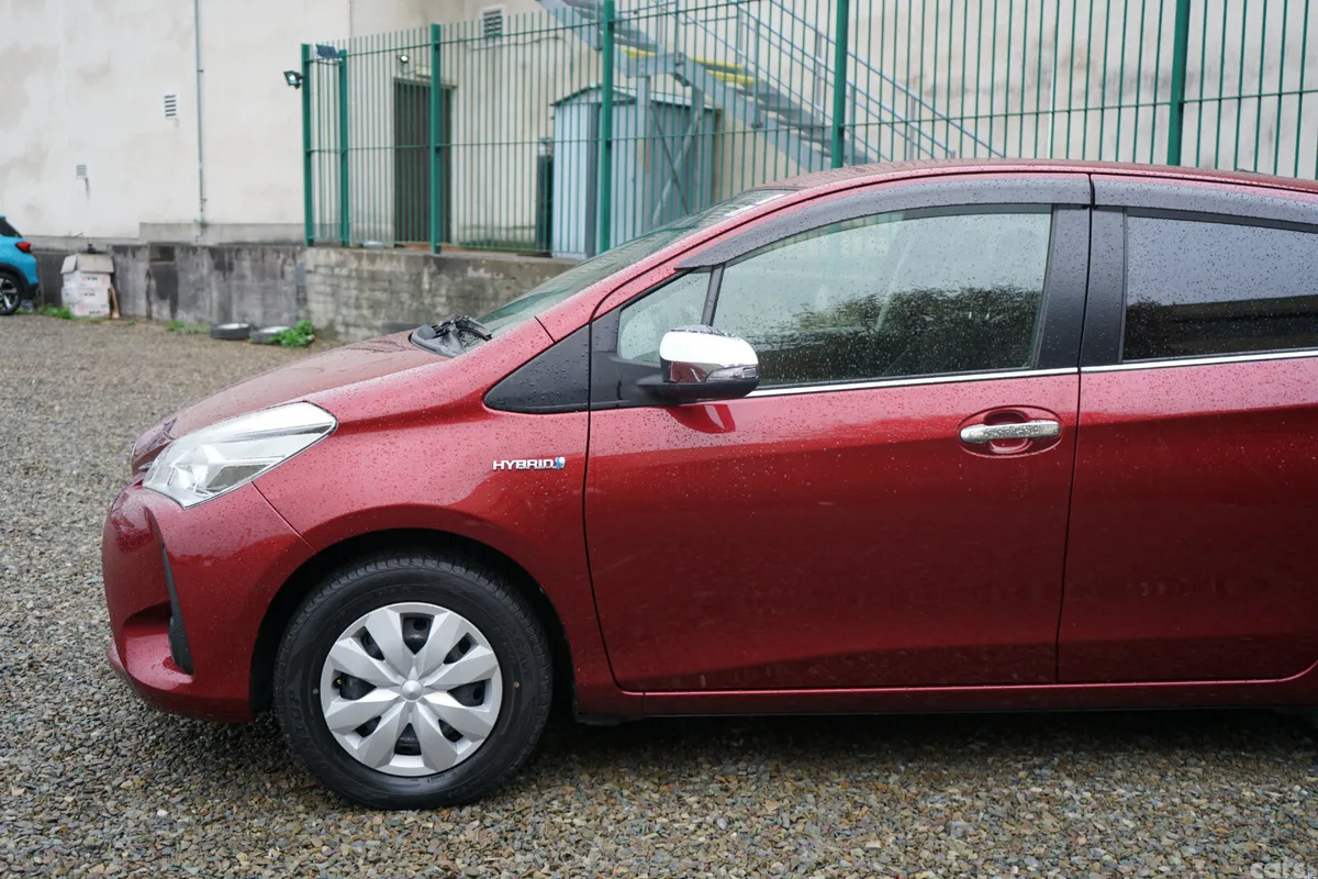 Toyota Vitz Hatchback, Petrol Hybrid, 2017, Red