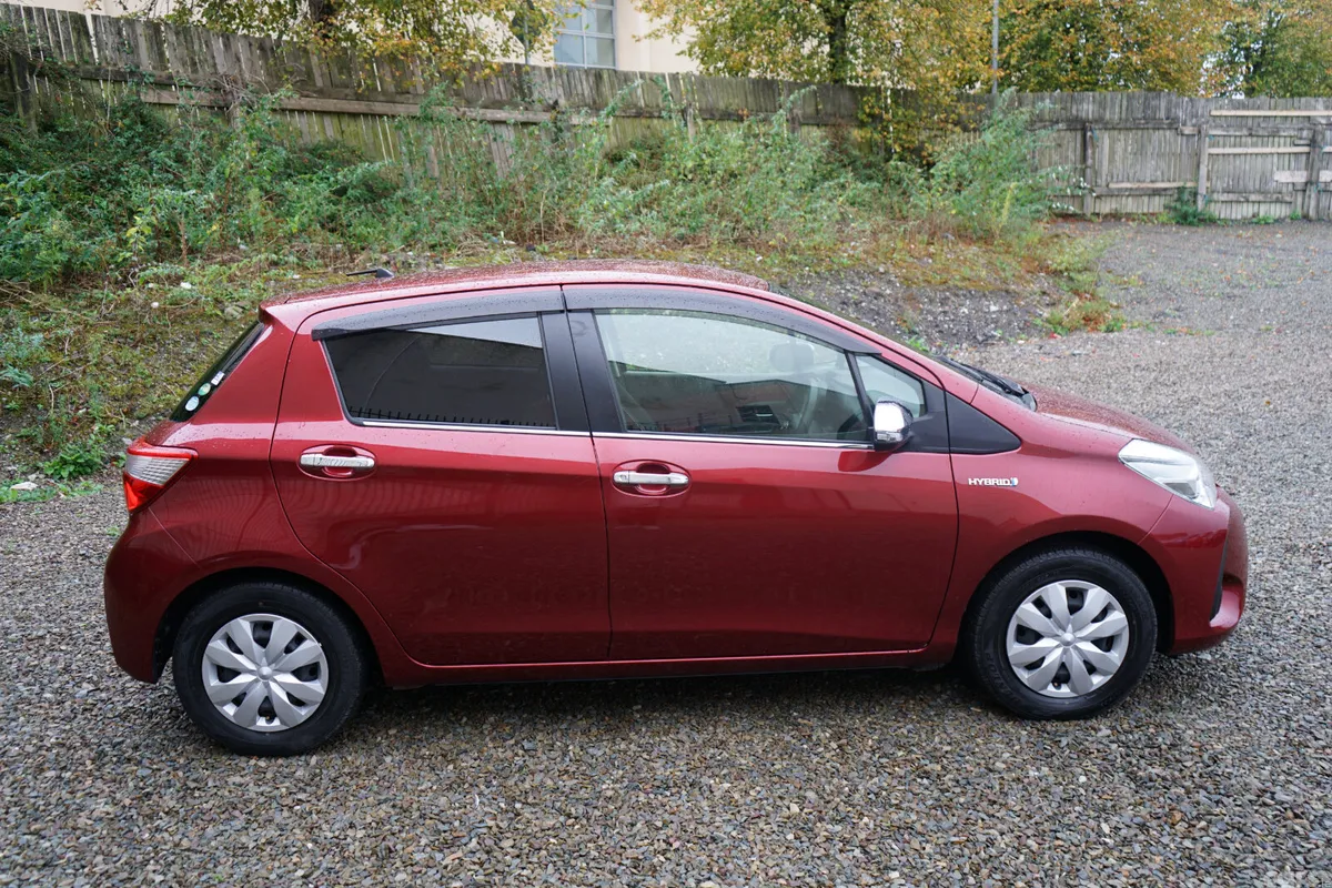 Toyota Vitz Hatchback, Petrol Hybrid, 2017, Red