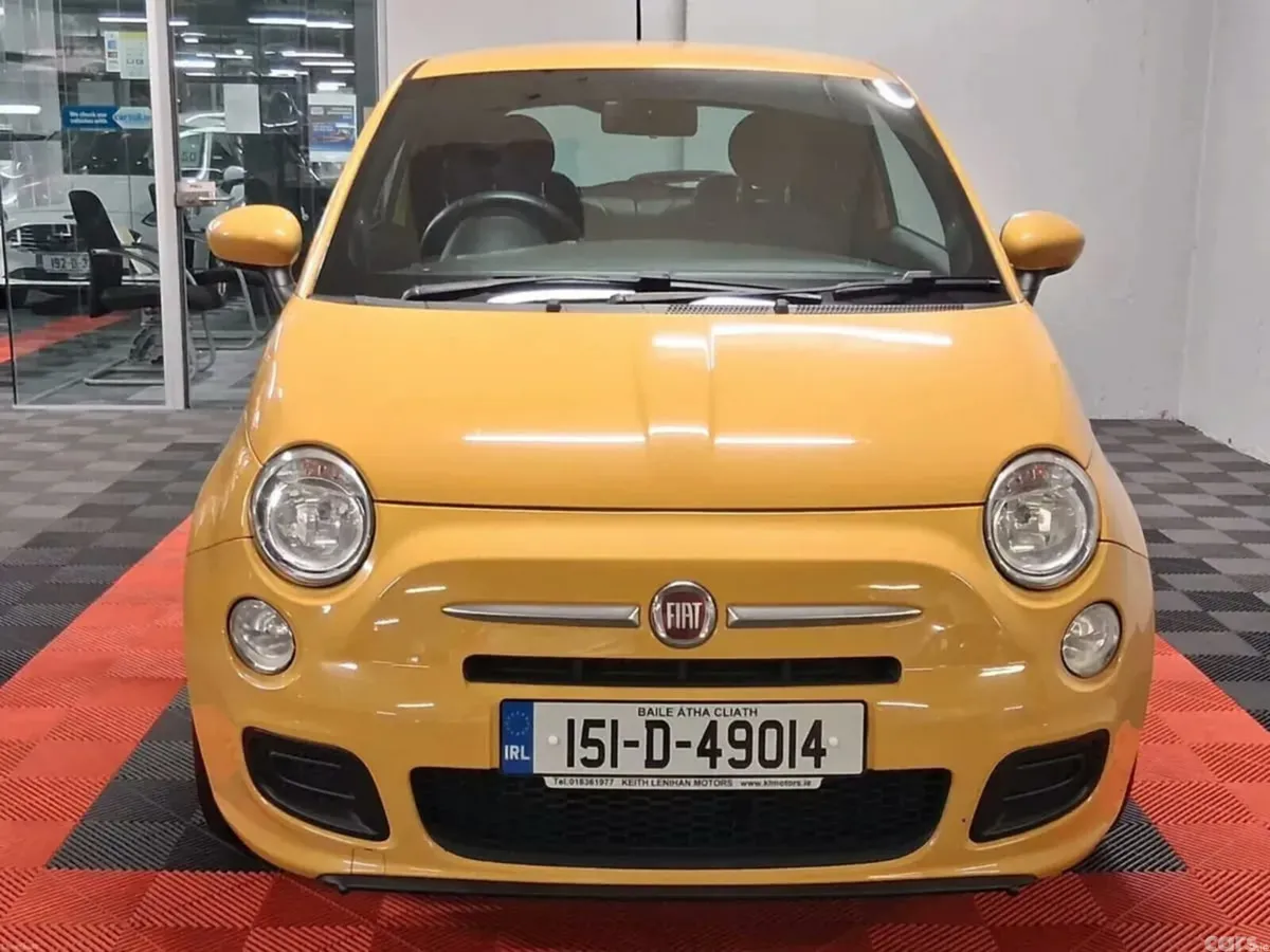 Fiat 500 Hatchback, Petrol, 2015, Yellow