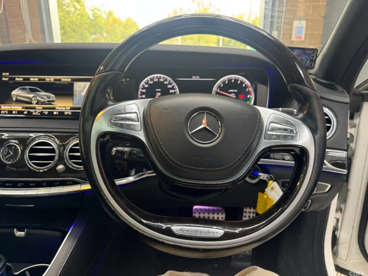 Mercedes-Benz S-Class Saloon, Petrol Hybrid, 2014, White