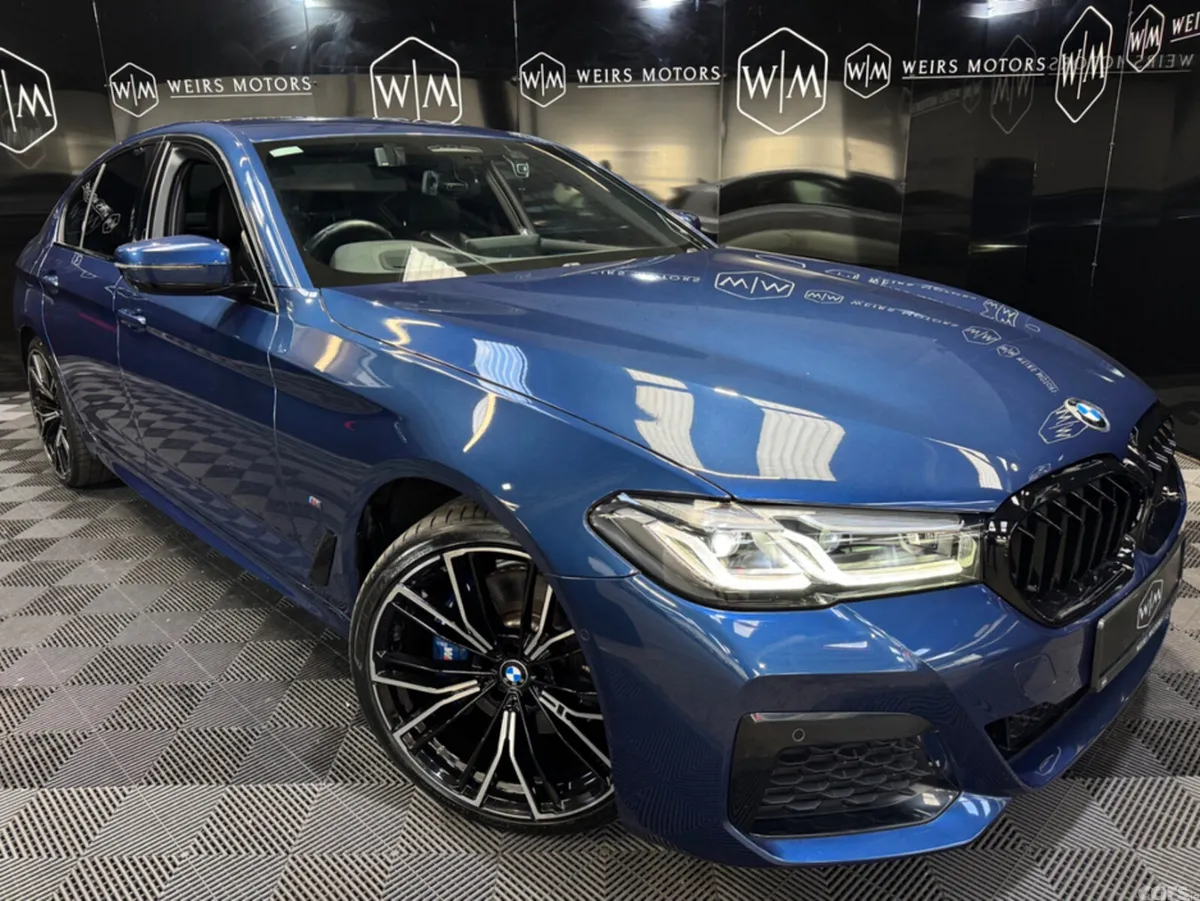 BMW 5-Series Saloon, Petrol Plug-in Hybrid, 2021, Blue