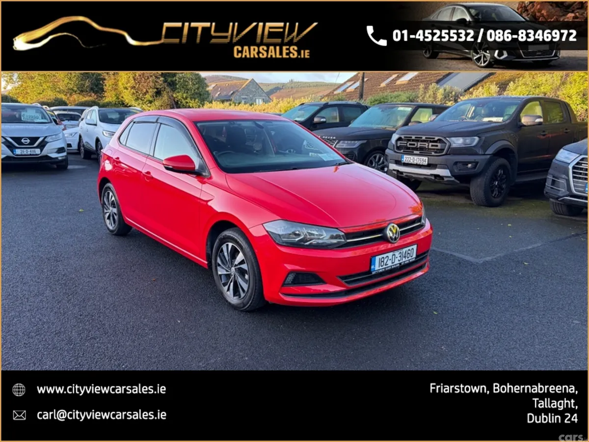 Volkswagen Polo Hatchback, Petrol, 2018, Red