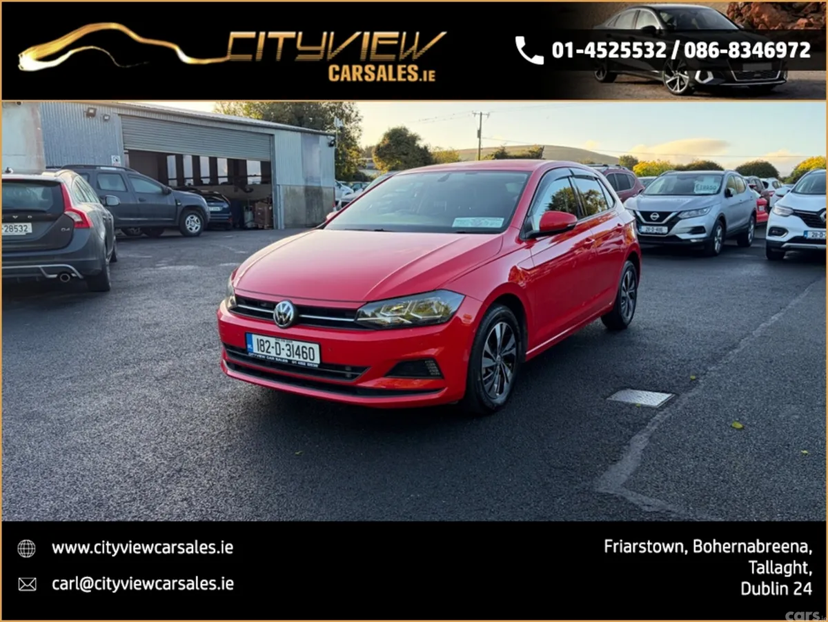 Volkswagen Polo Hatchback, Petrol, 2018, Red