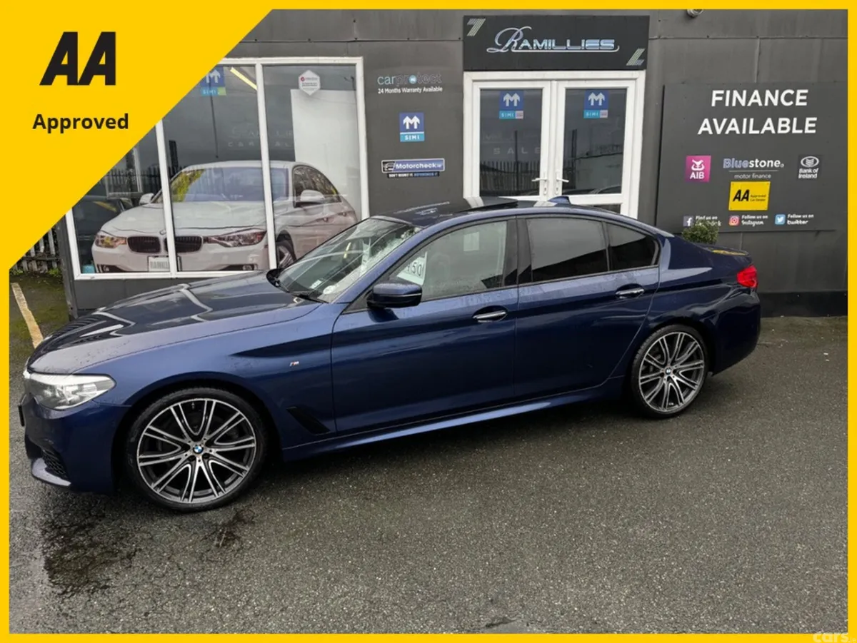 BMW 5-Series Saloon, Diesel, 2018, Blue