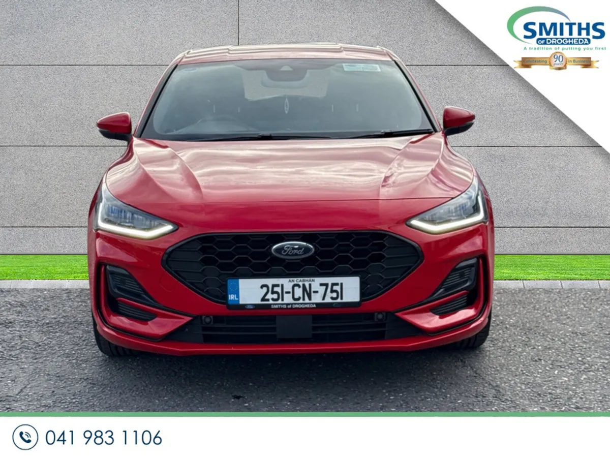Ford Focus Hatchback, Petrol Hybrid, 2025, Red