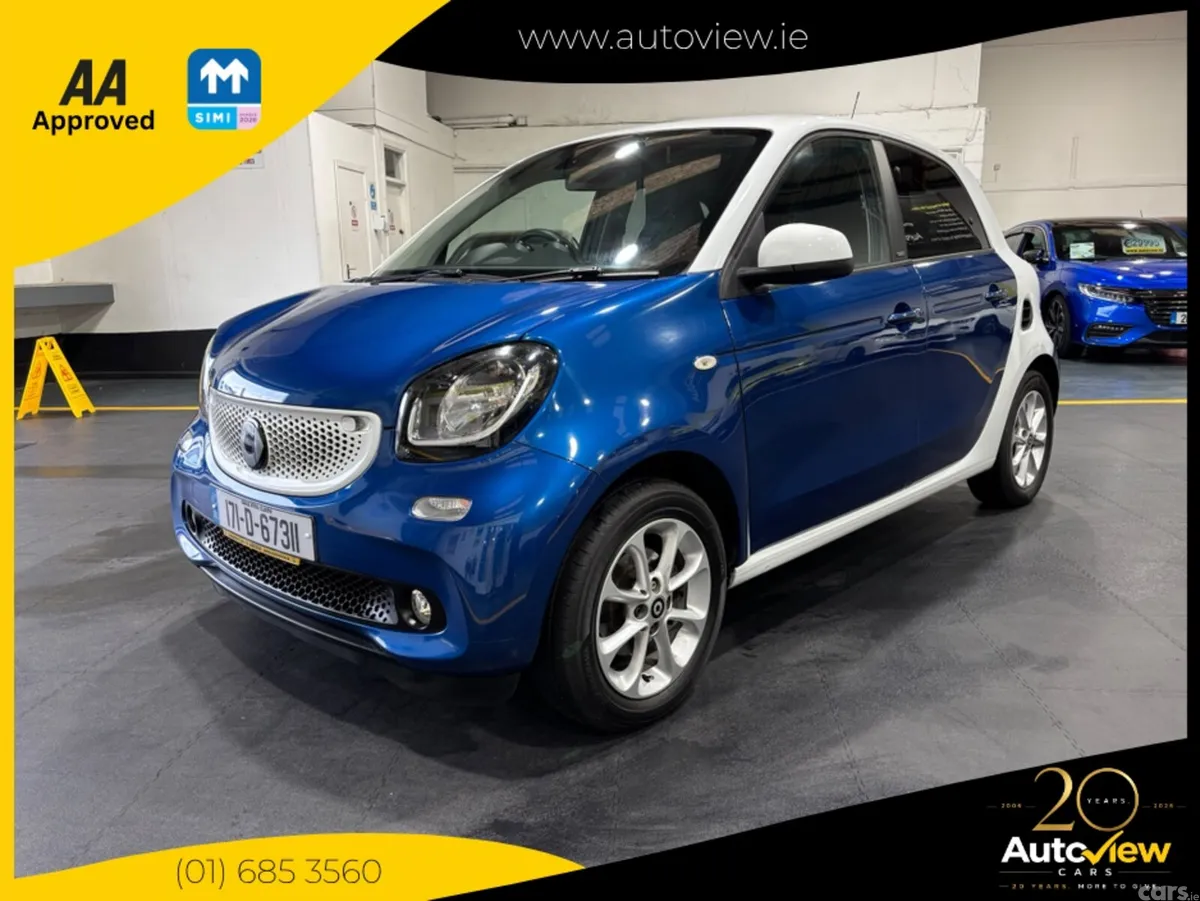Smart Forfour Hatchback, Petrol, 2017, Blue