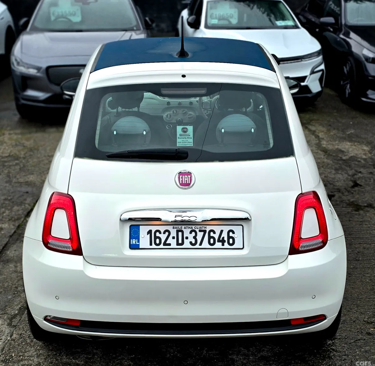 Fiat 500 Hatchback, Petrol, 2016, White