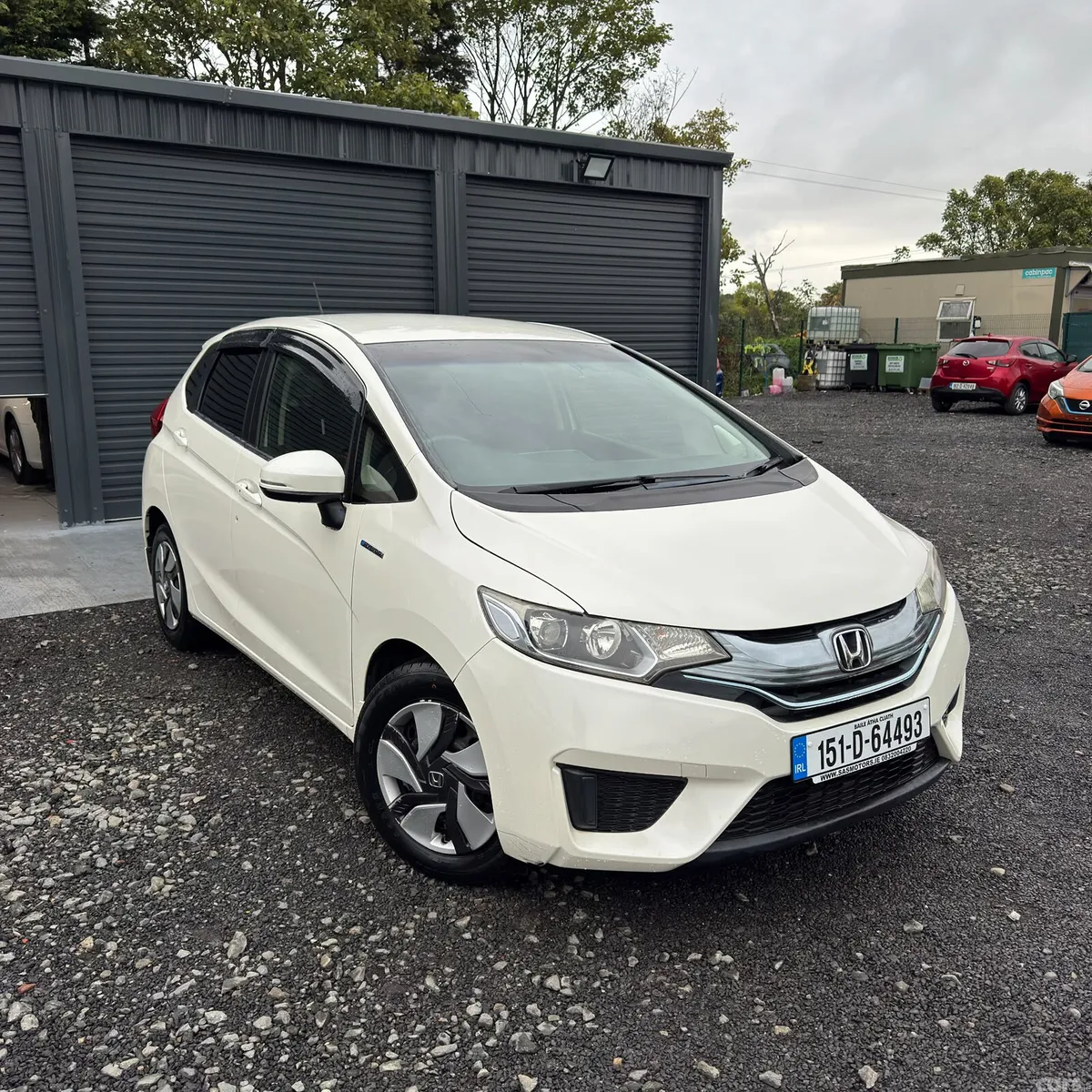 Honda Fit Hatchback, Petrol Hybrid, 2015, White