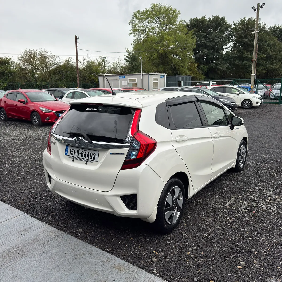 Honda Fit Hatchback, Petrol Hybrid, 2015, White