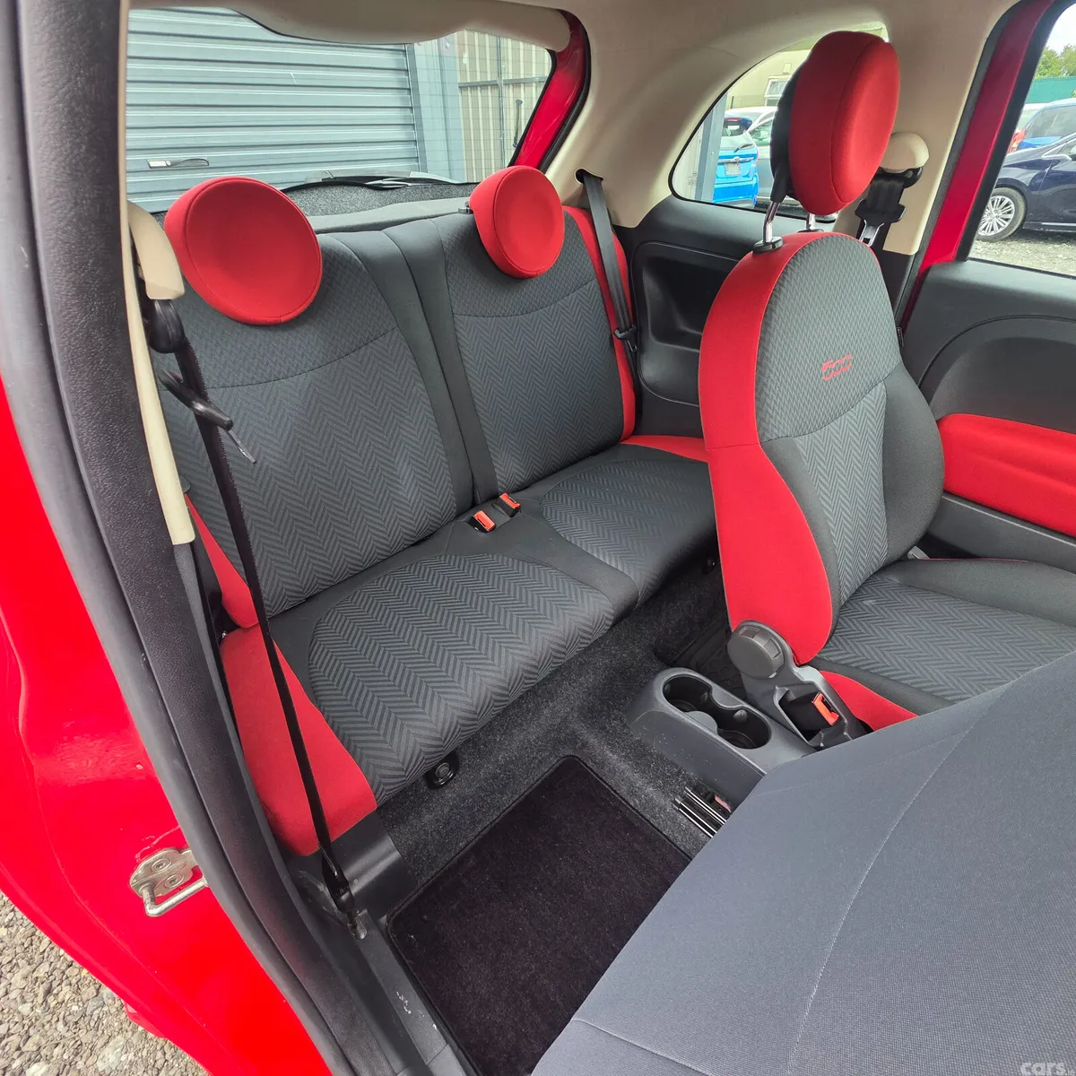 Fiat 500 Hatchback, Petrol, 2016, Red