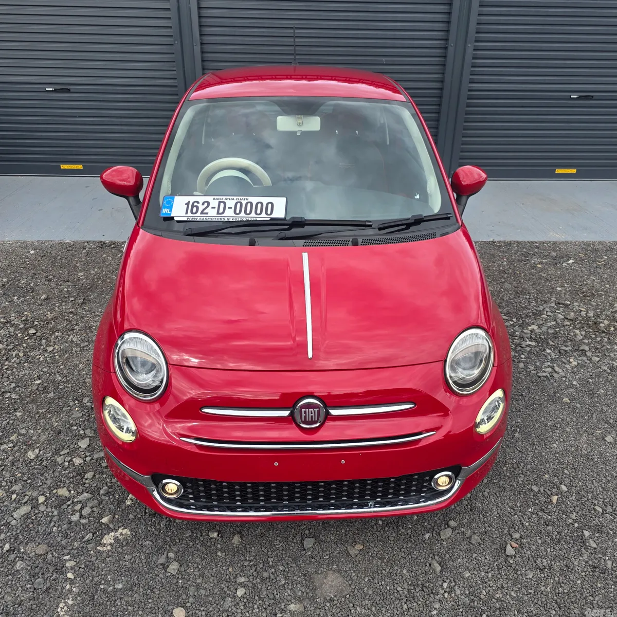 Fiat 500 Hatchback, Petrol, 2016, Red