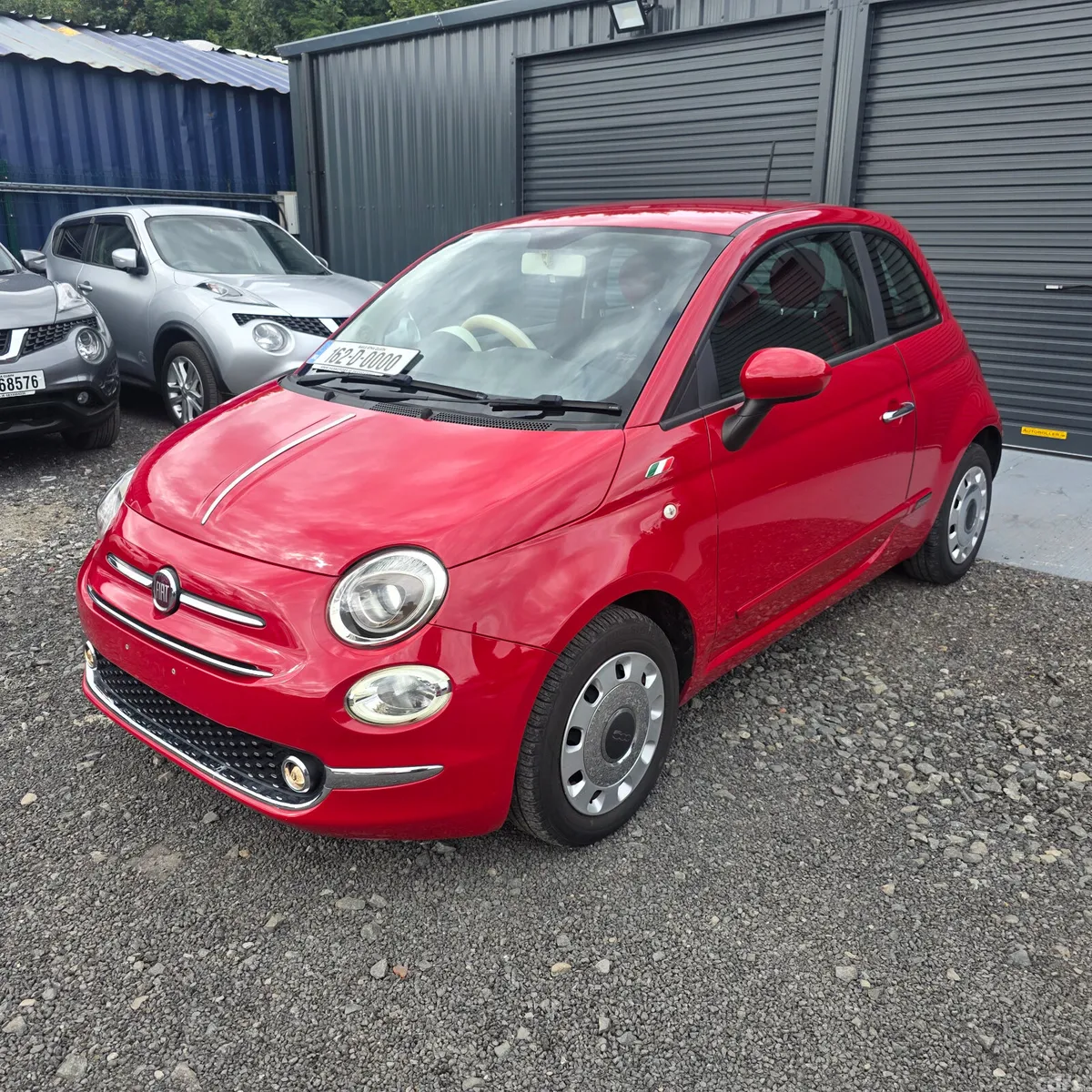 Fiat 500 Hatchback, Petrol, 2016, Red
