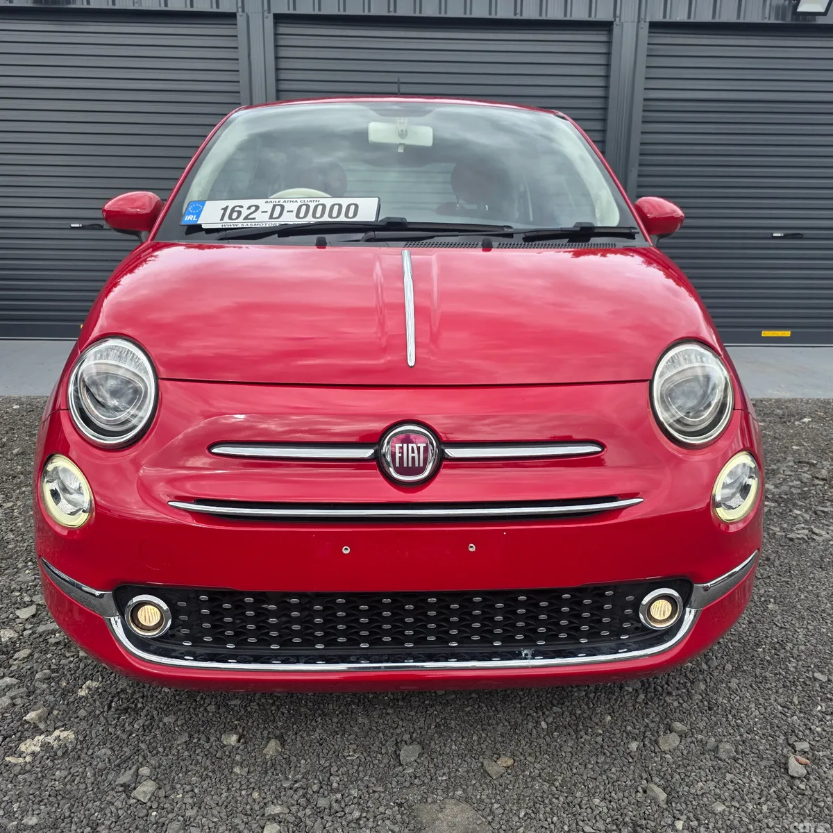 Fiat 500 Hatchback, Petrol, 2016, Red