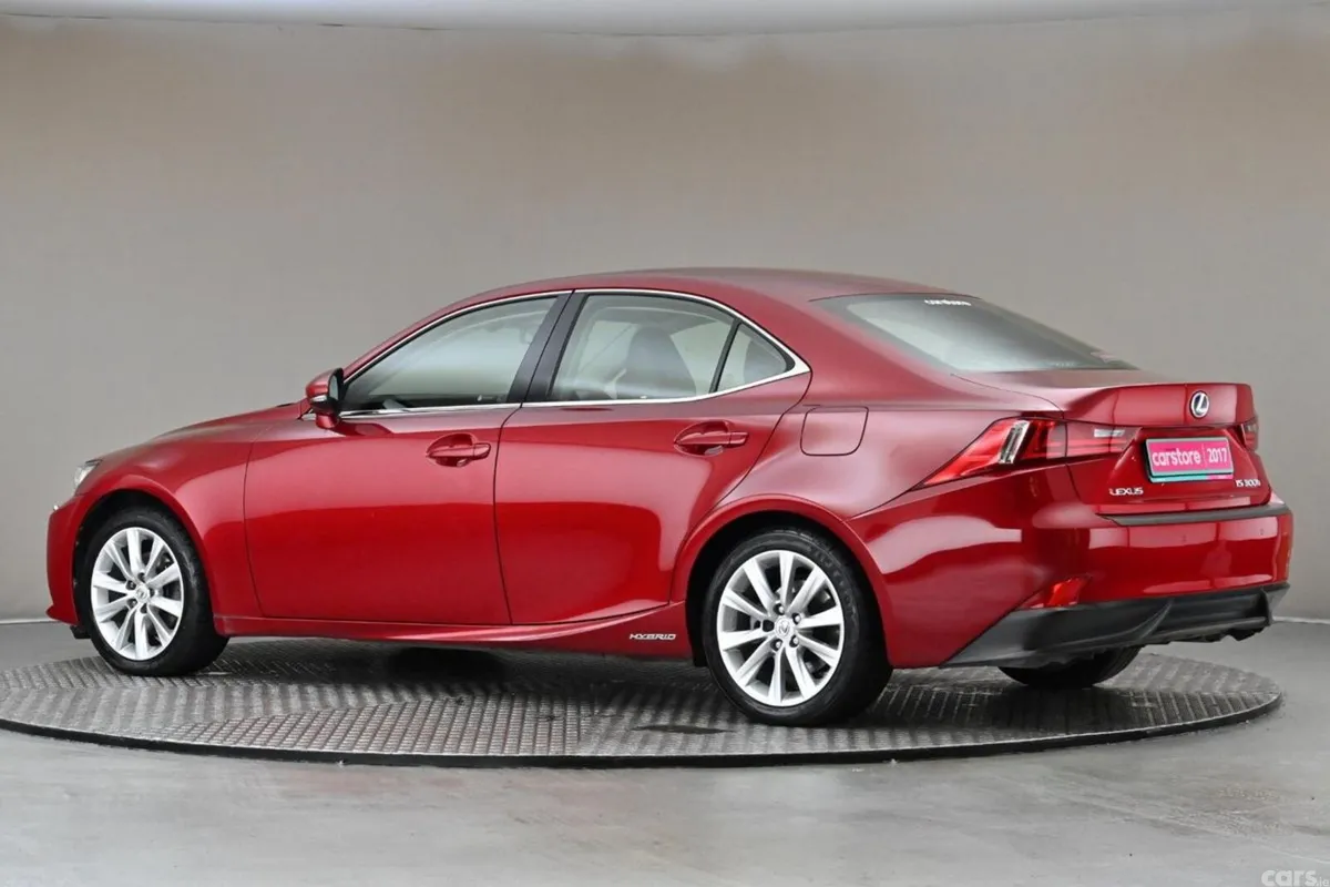 Lexus IS Saloon, Petrol Hybrid, 2017, Red