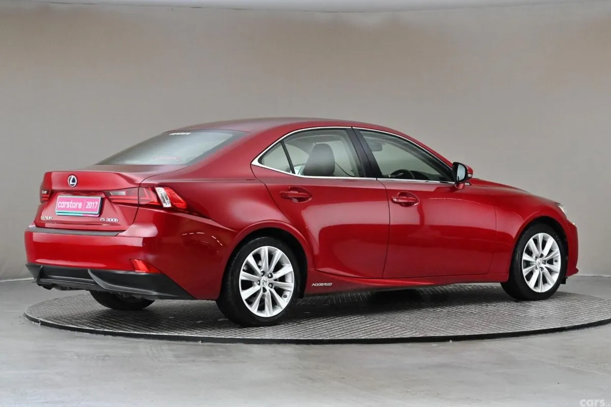 Lexus IS Saloon, Petrol Hybrid, 2017, Red