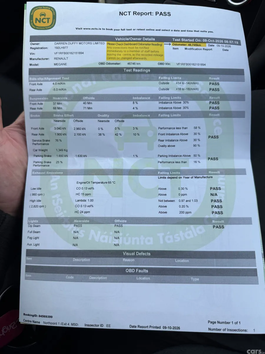 Renault Megane Saloon, Petrol, 2019, White