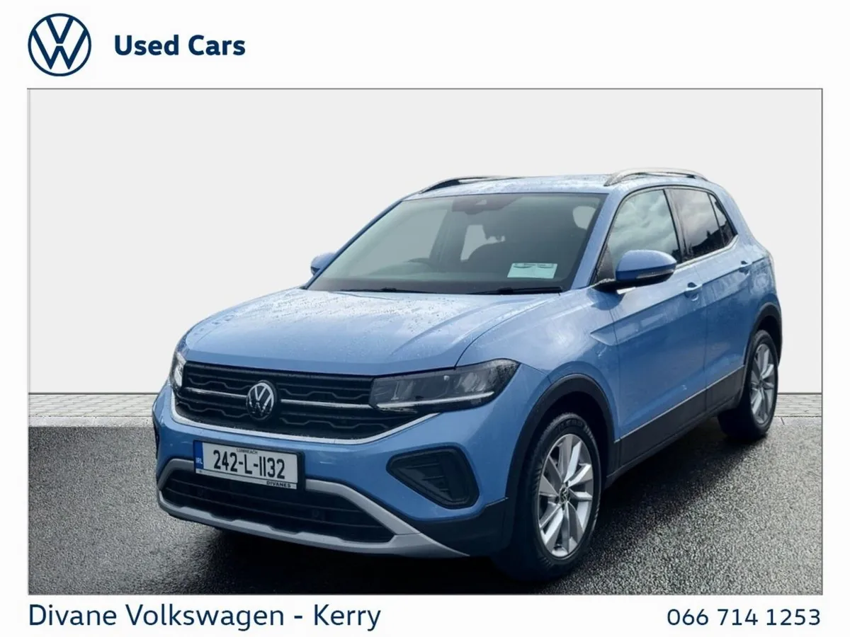 Volkswagen T-Cross Hatchback, Petrol, 2024, Blue