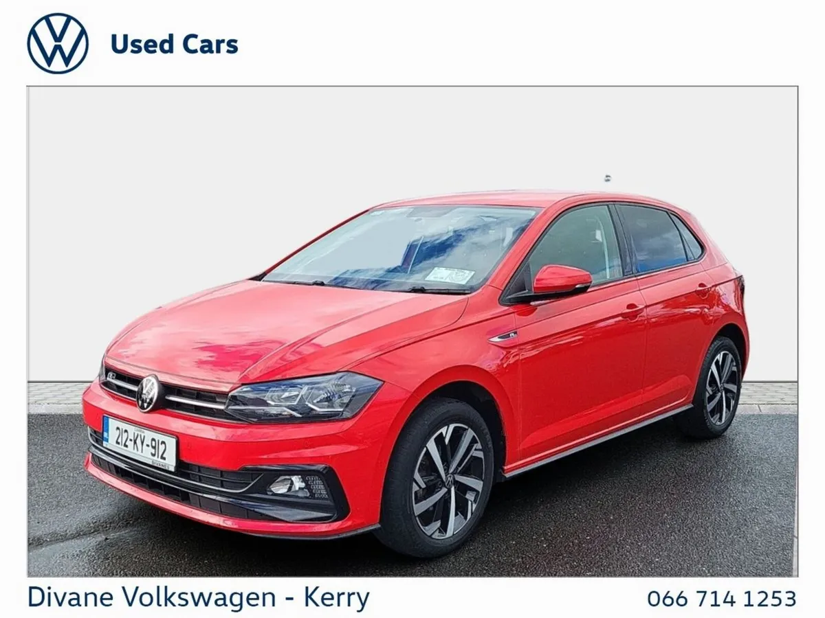 Volkswagen Polo Hatchback, Petrol, 2021, Red