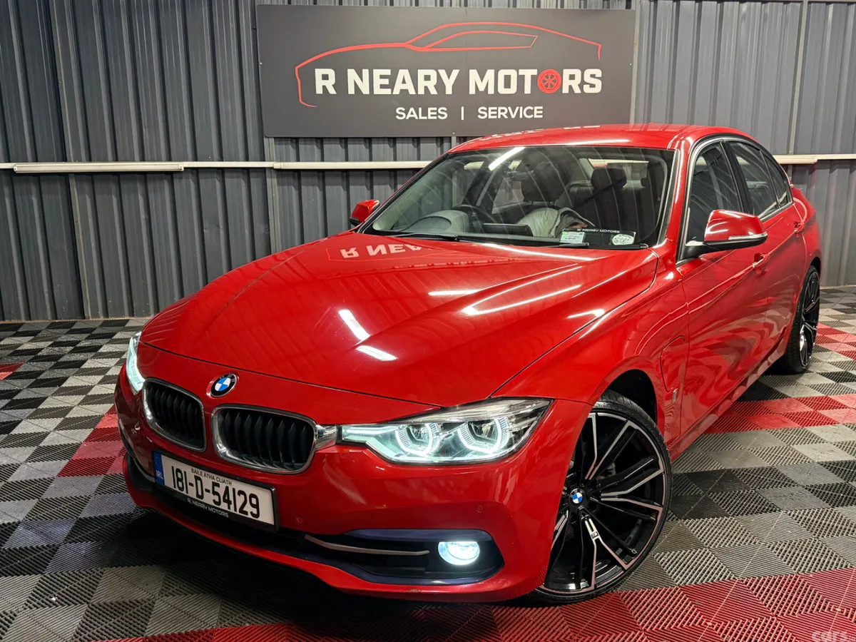 BMW 3-Series Saloon, Petrol Plug-in Hybrid, 2018, Red