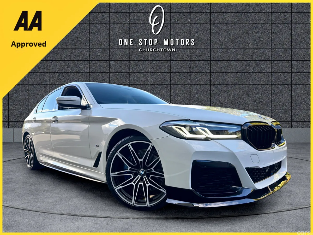 BMW 5-Series Saloon, Petrol Plug-in Hybrid, 2021, White