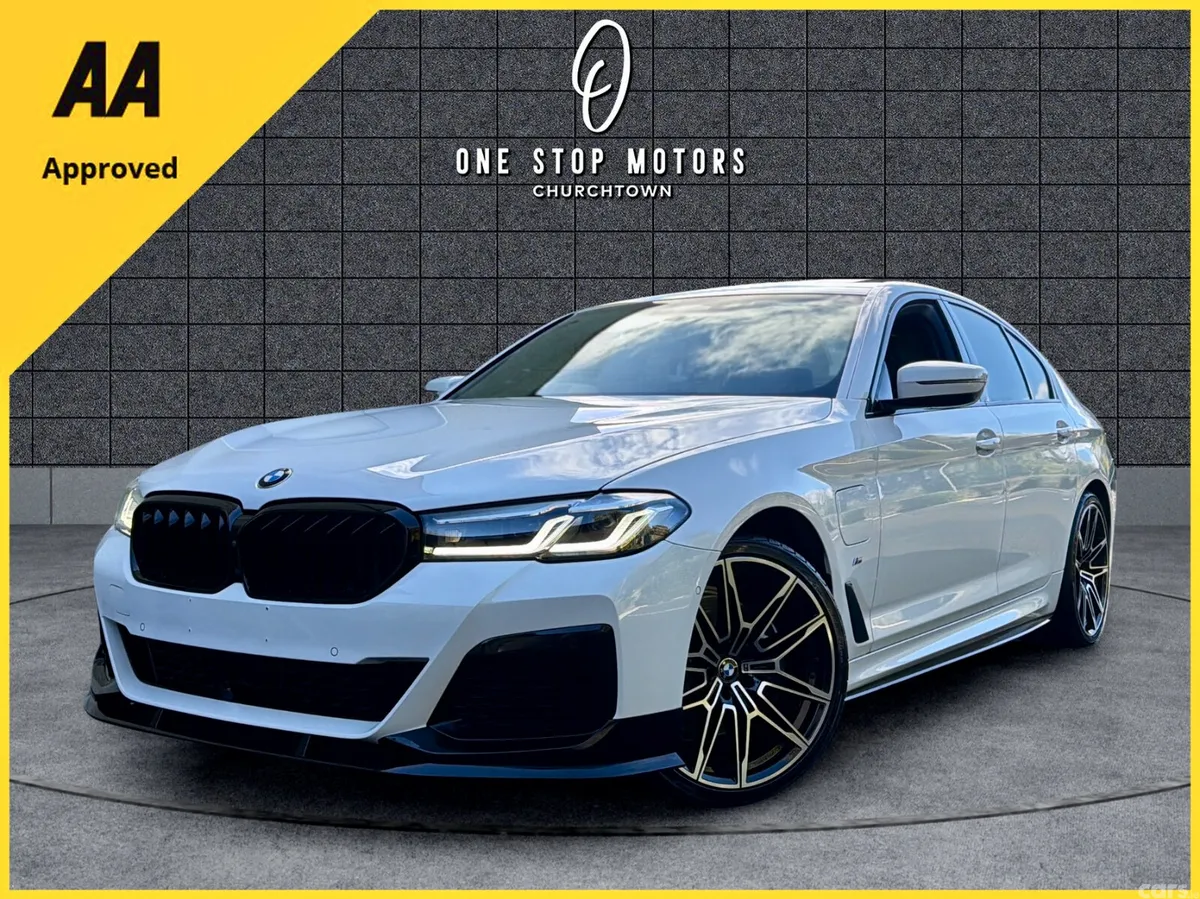 BMW 5-Series Saloon, Petrol Plug-in Hybrid, 2021, White