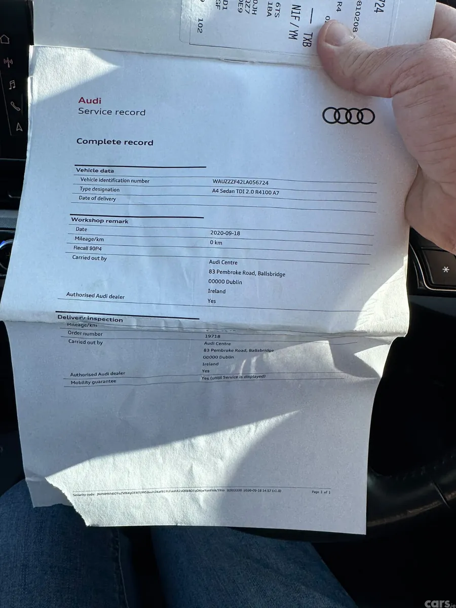 Audi A4 Saloon, Diesel, 2020, Blue