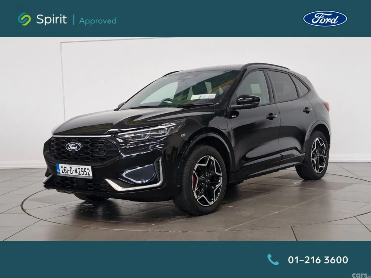 Ford Kuga SUV, Petrol Plug-in Hybrid, 2026, Black