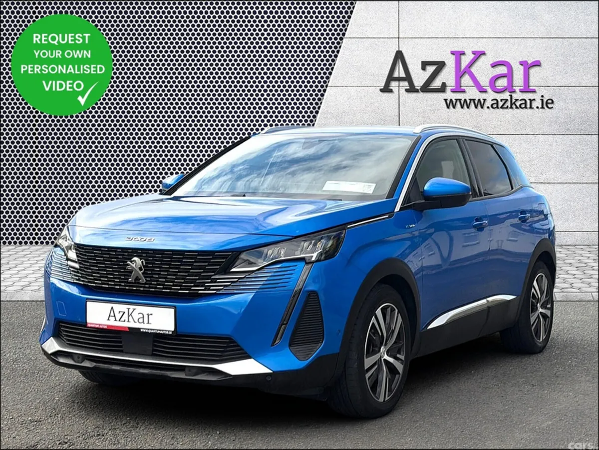 Peugeot 3008 SUV, Petrol Plug-in Hybrid, 2021, Blue