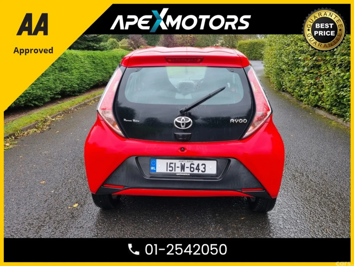 Toyota Aygo Hatchback, Petrol, 2015, Red