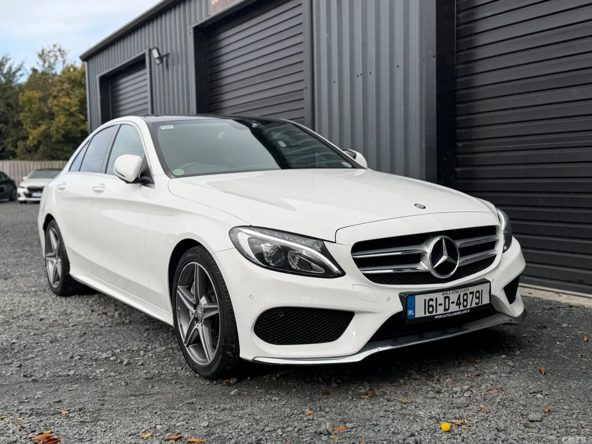 Mercedes-Benz C-Class Saloon, Diesel Hybrid, 2016, White