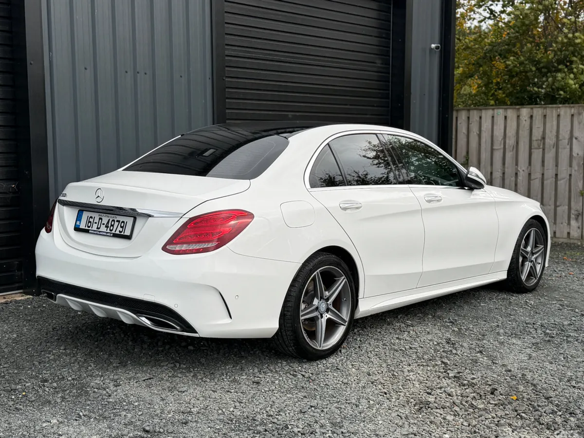 Mercedes-Benz C-Class Saloon, Diesel Hybrid, 2016, White