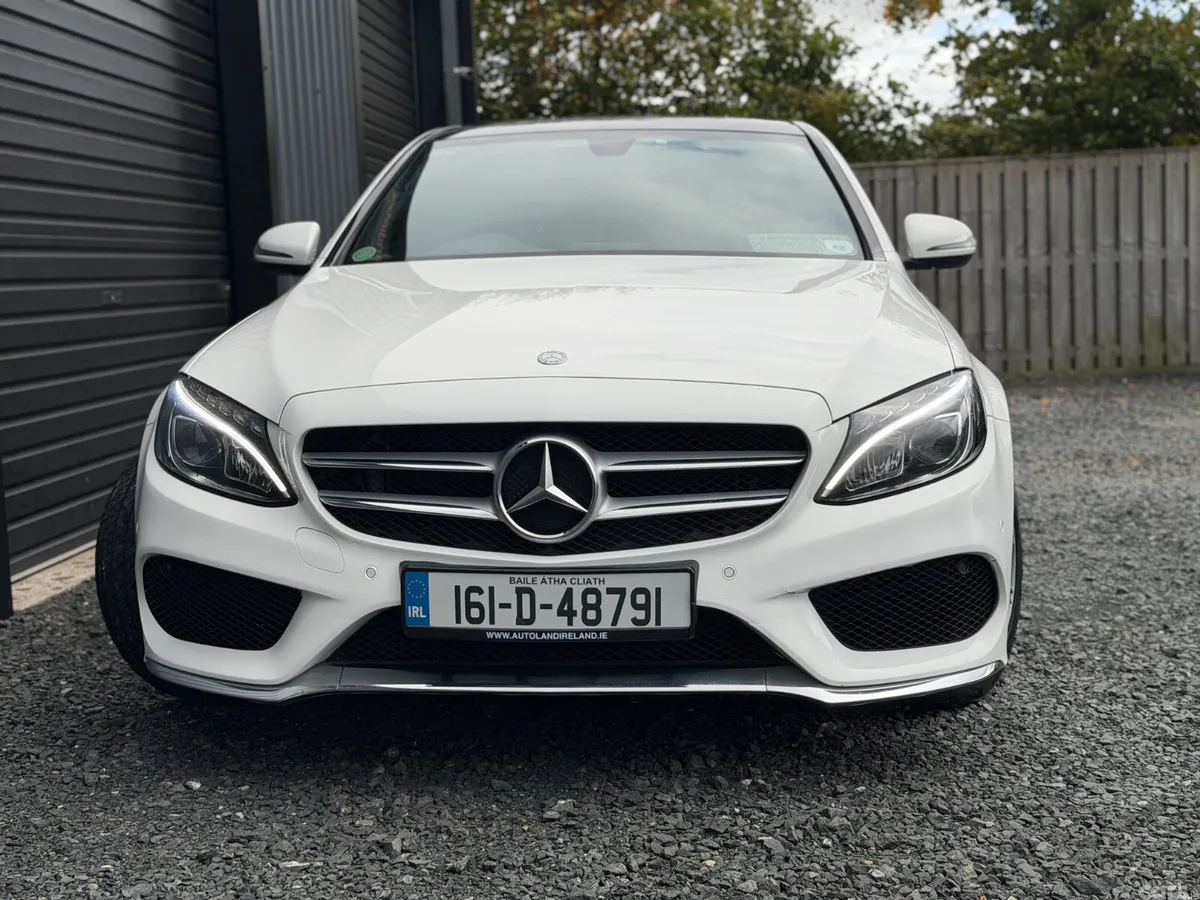 Mercedes-Benz C-Class Saloon, Diesel Hybrid, 2016, White