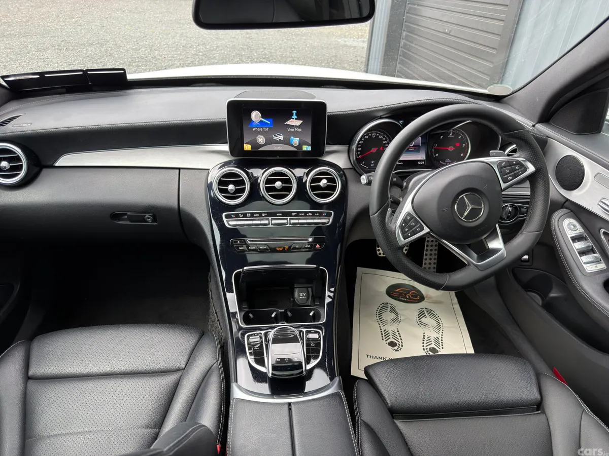 Mercedes-Benz C-Class Saloon, Diesel Hybrid, 2016, White