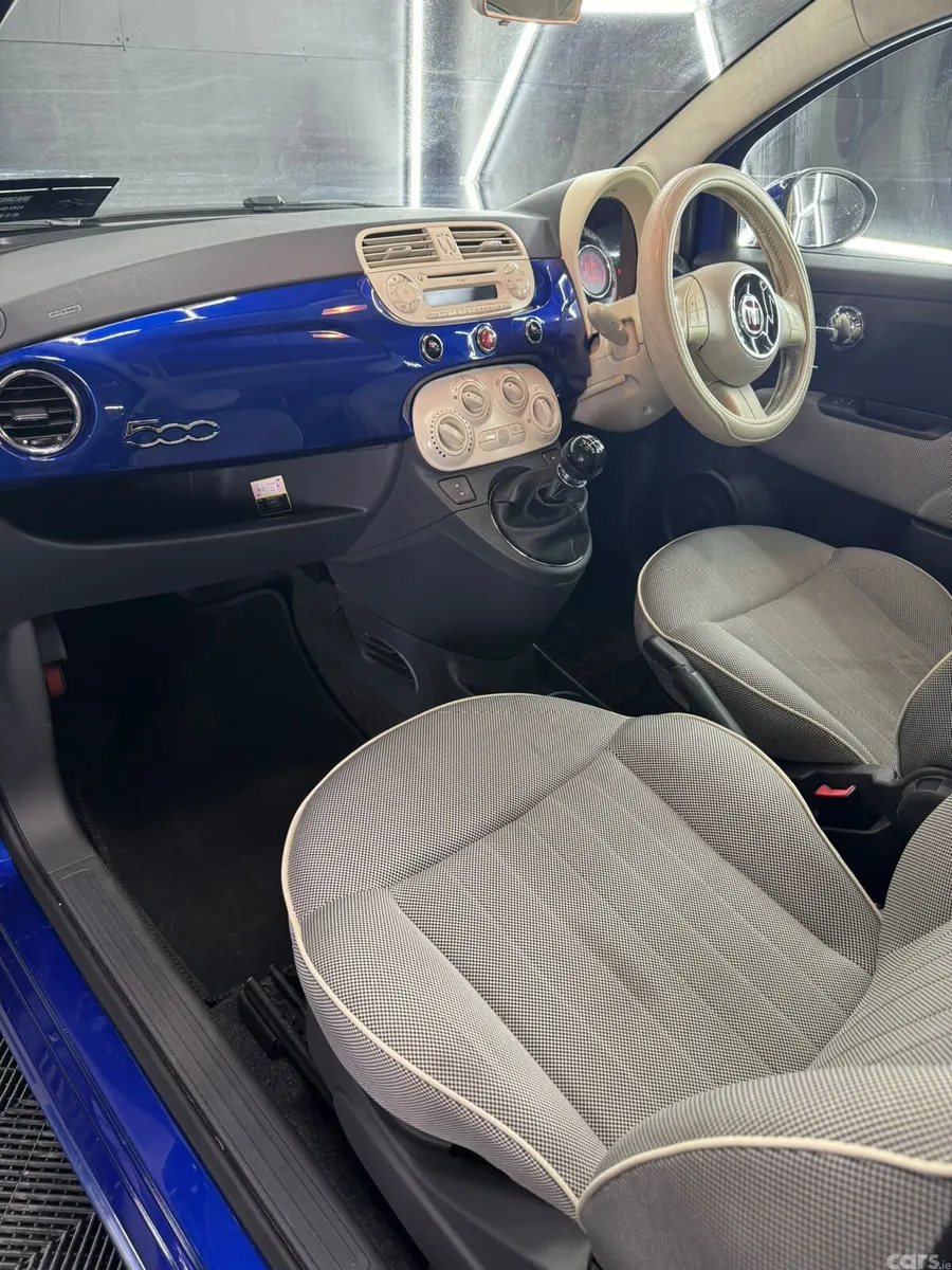 Fiat 500 Hatchback, Petrol, 2009, Blue