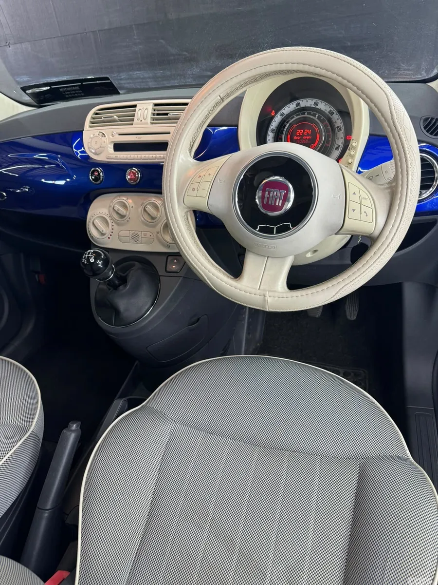 Fiat 500 Hatchback, Petrol, 2009, Blue