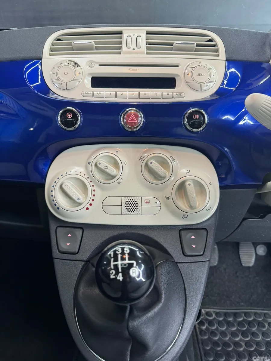 Fiat 500 Hatchback, Petrol, 2009, Blue