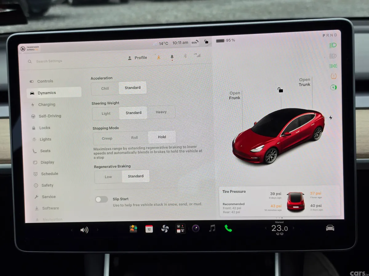 Tesla Model 3 Saloon, Electric, 2019, Red