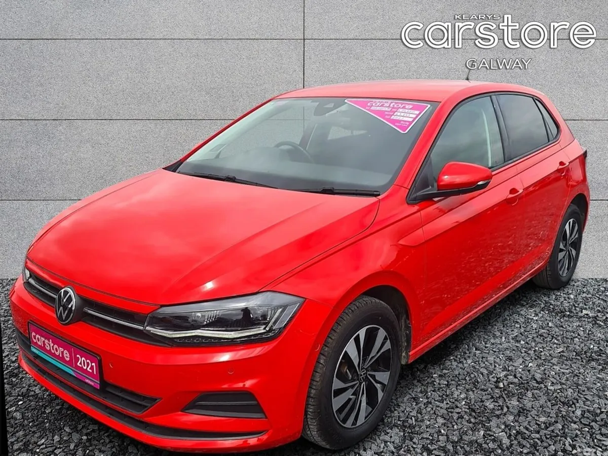 Volkswagen Polo Hatchback, Petrol, 2021, Red