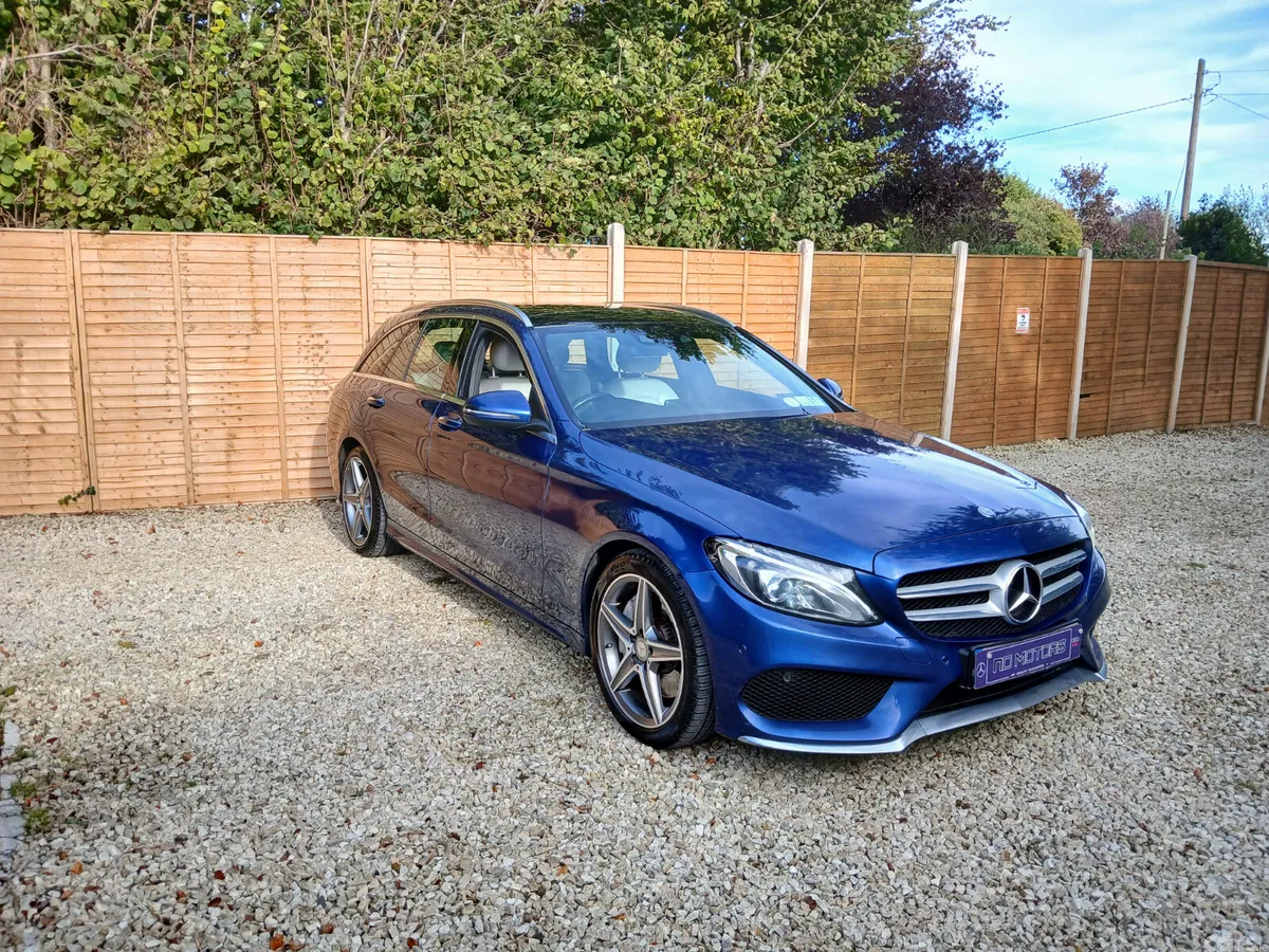 Mercedes-Benz C-Class Estate, Diesel Hybrid, 2015, Blue
