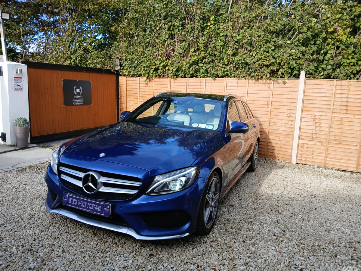 Mercedes-Benz C-Class Estate, Diesel Hybrid, 2015, Blue