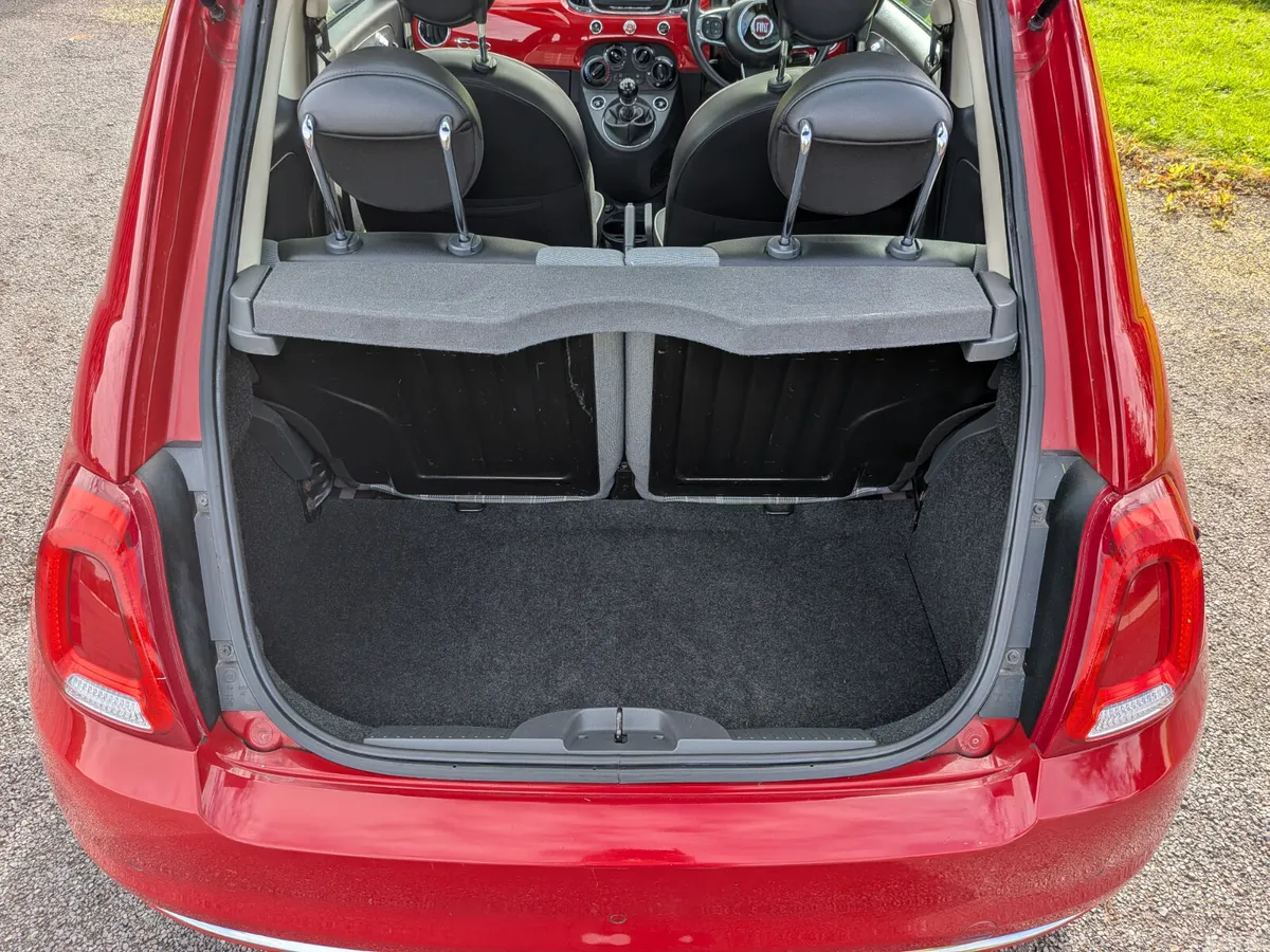 Fiat 500 Hatchback, Petrol, 2016, Red