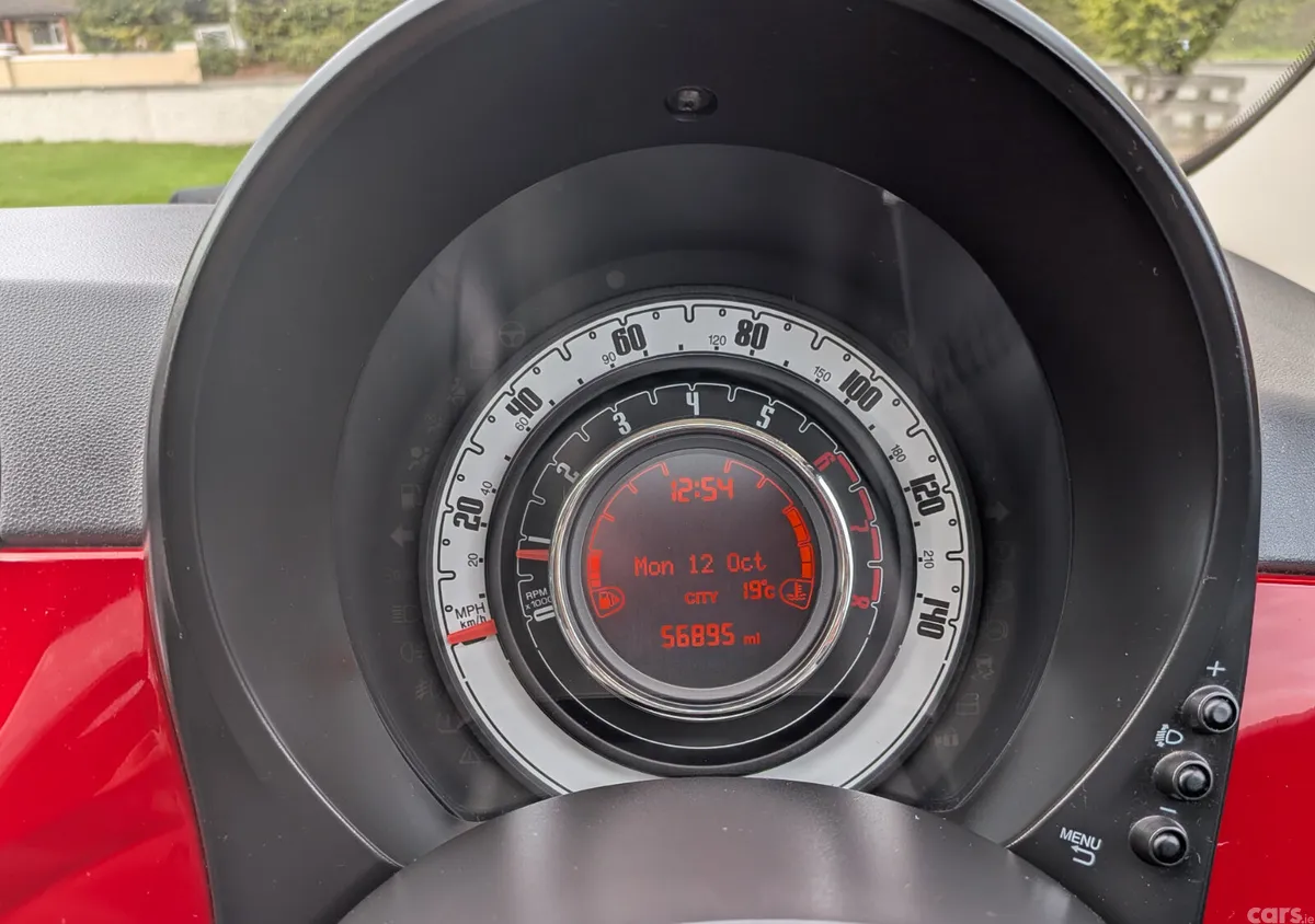 Fiat 500 Hatchback, Petrol, 2016, Red