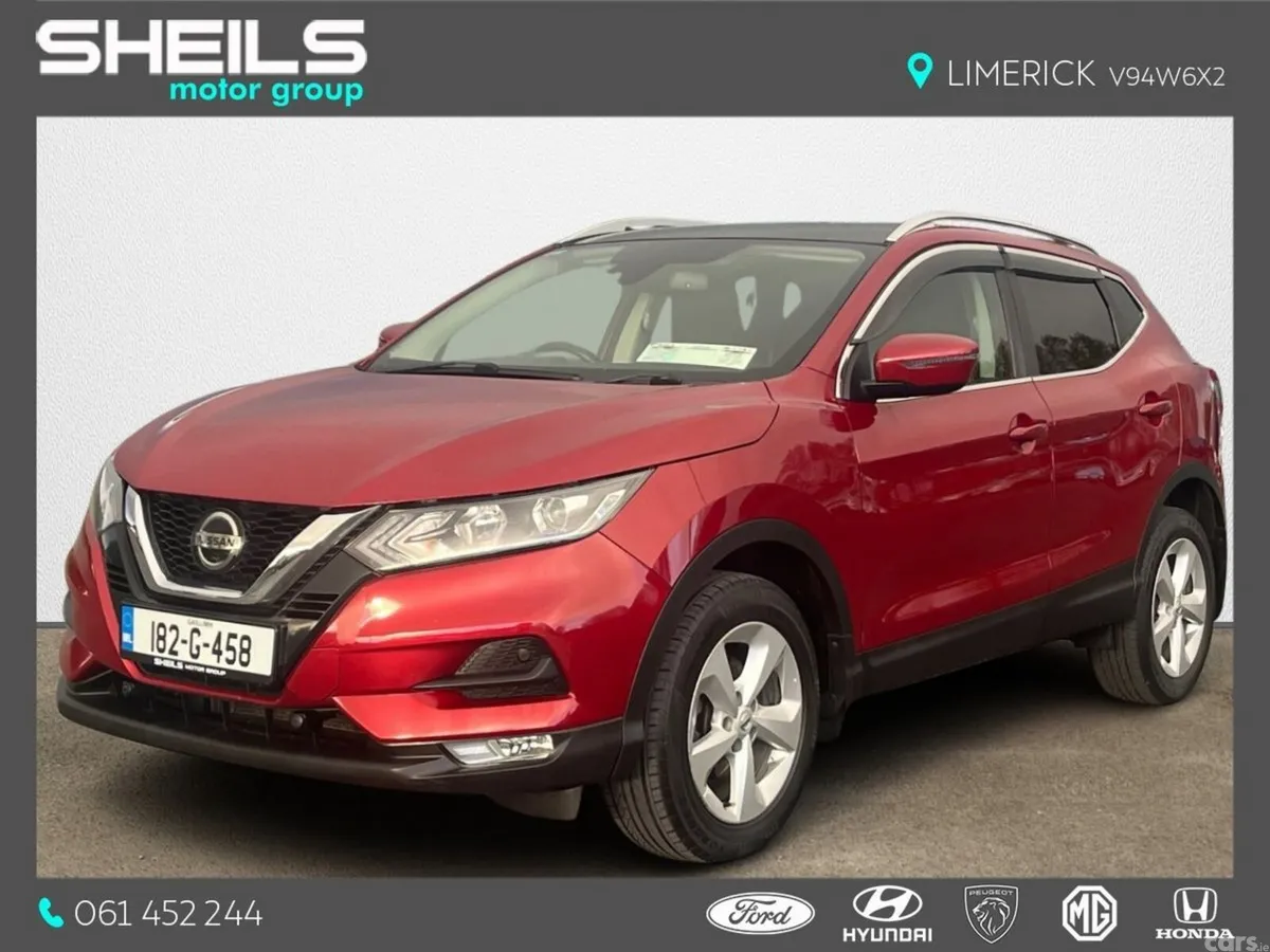 Nissan Qashqai MPV, Petrol, 2018, Red