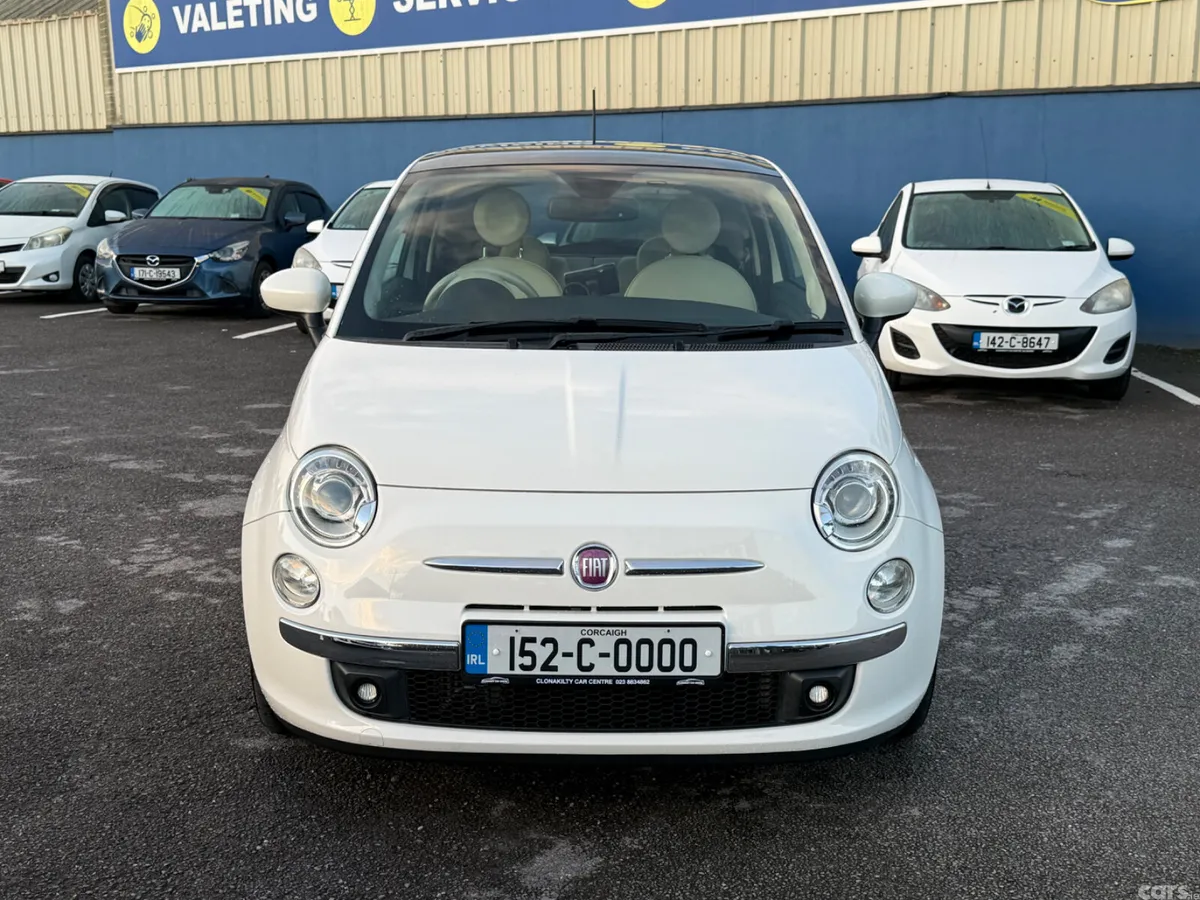 Fiat 500 Hatchback, Petrol, 2015, White
