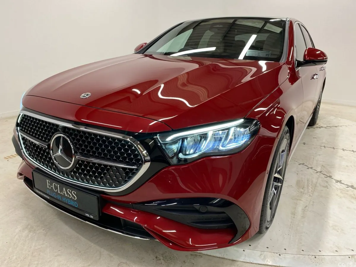 Mercedes-Benz E-Class Saloon, Petrol Plug-in Hybrid, 2026, Red
