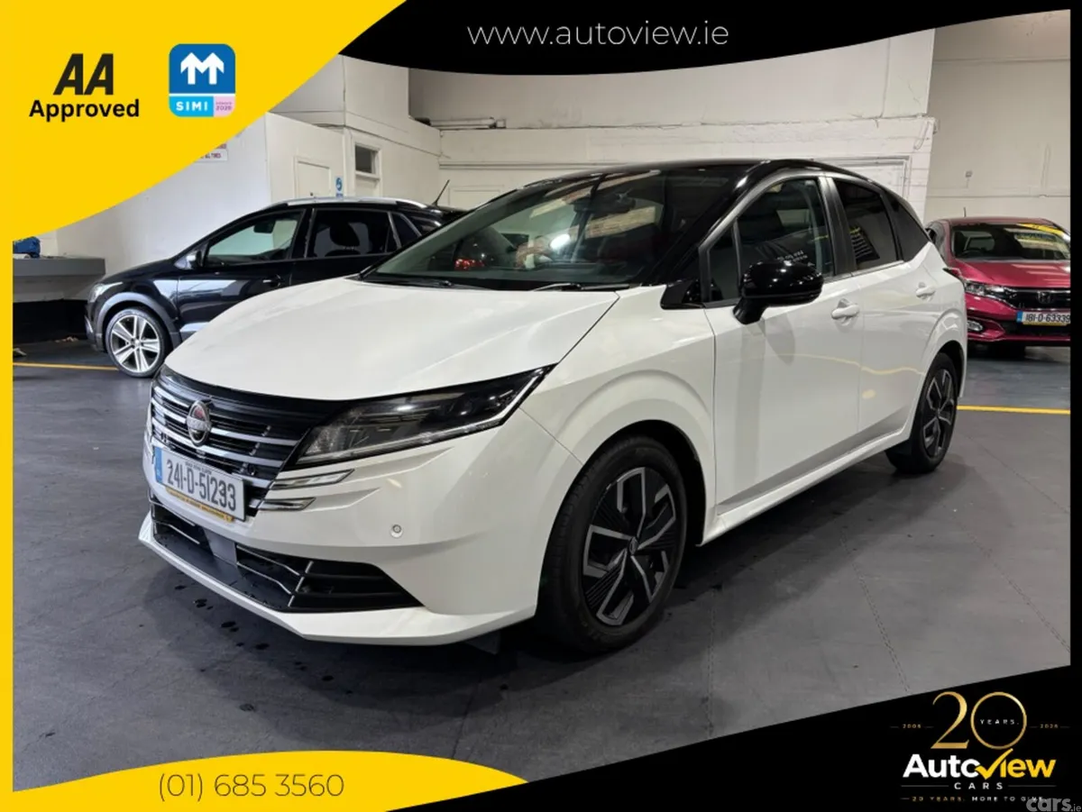 Nissan Note Hatchback, Petrol Hybrid, 2024, White