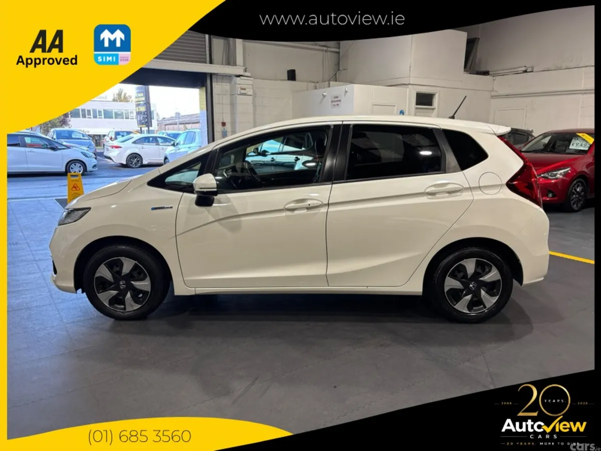 Honda Fit Hatchback, Petrol Hybrid, 2017, White
